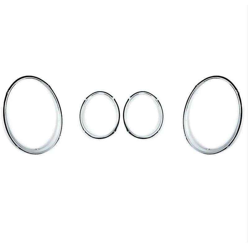 4pcs Headlight Trims Lights Rims Chrome Ring Headlight Frame for Flying Spur 2020-2023 Decorate