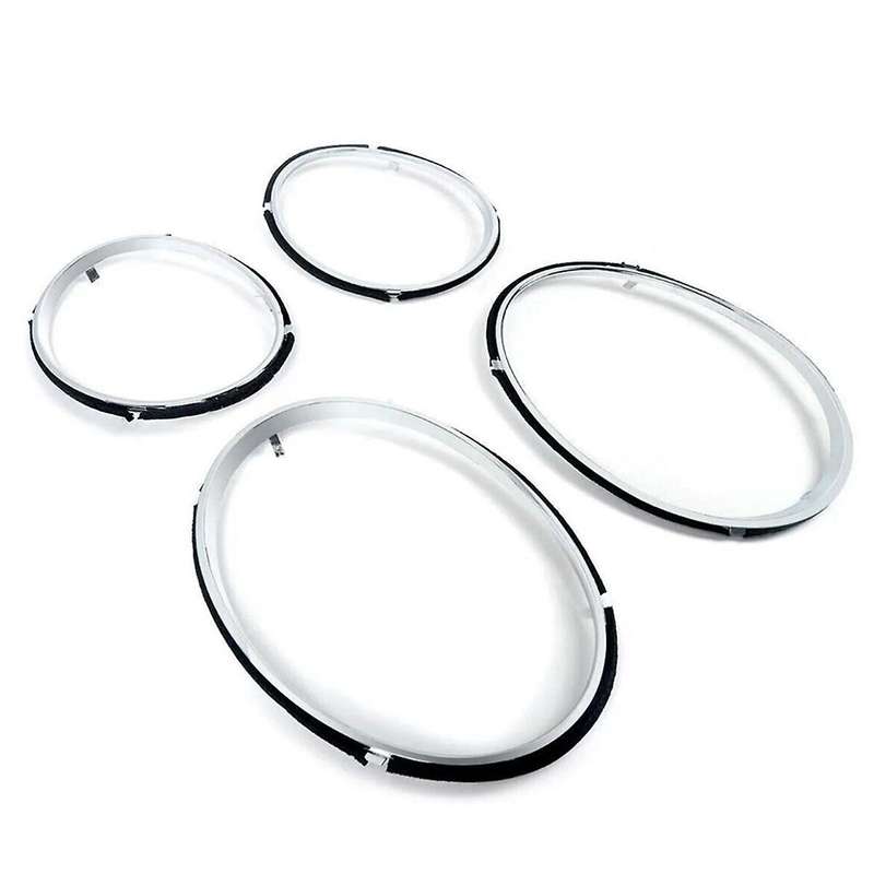 4pcs Headlight Trims Lights Rims Chrome Ring Headlight Frame for Flying Spur 2020-2023 Decorate