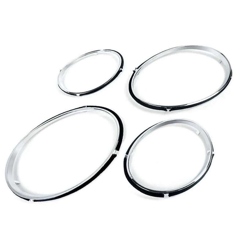 4pcs Headlight Trims Lights Rims Chrome Ring Headlight Frame for Flying Spur 2020-2023 Decorate