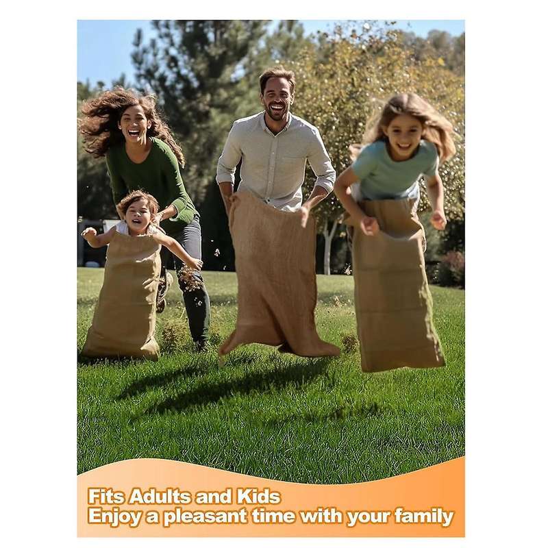 4pcs Heavy-duty Burlap Bags,40x24inch Thicken Potato Storage Sacks with 32.8ft Ropes, Reusable Potat