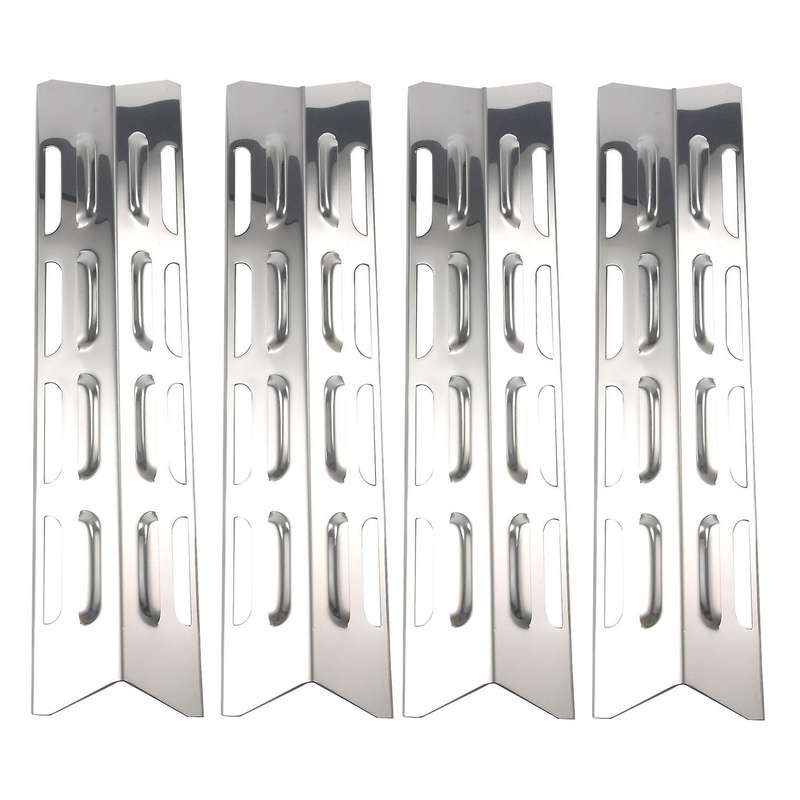 4Pcs Heat Plate for , Master Forge, Perfect Flame, Stainless Steel Heat Diffuser Gas Grill Spare Par