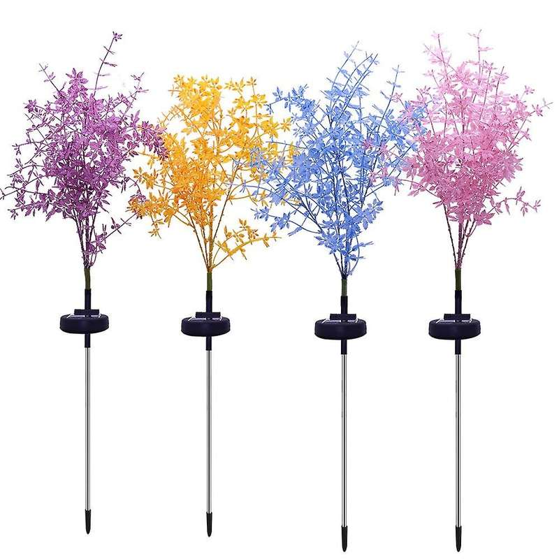 4Pcs Imitated Plant Solar Lamp Garden LED Solar Light Outdoor Lamp Adornment