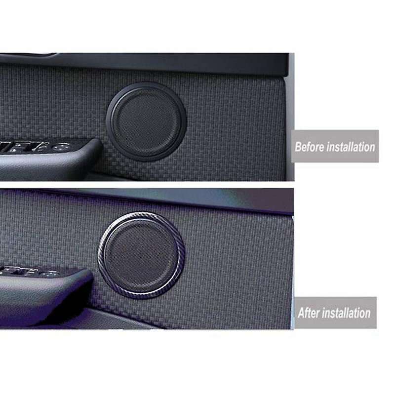 4PCS Inner Door Speaker Tweeter Ring Cover Door Speaker Cover Trim for A90 2018-2021