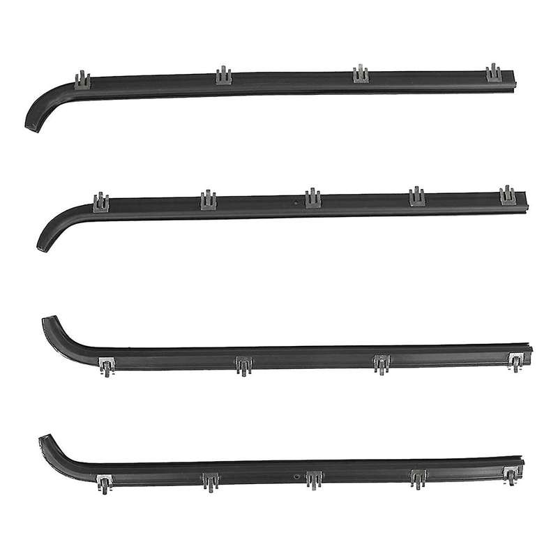 4Pcs Inner Outer Car Door Window Seal Belt Weatherstrip Kit F2TZ1521457A E7TZ1521453A for F250 F350