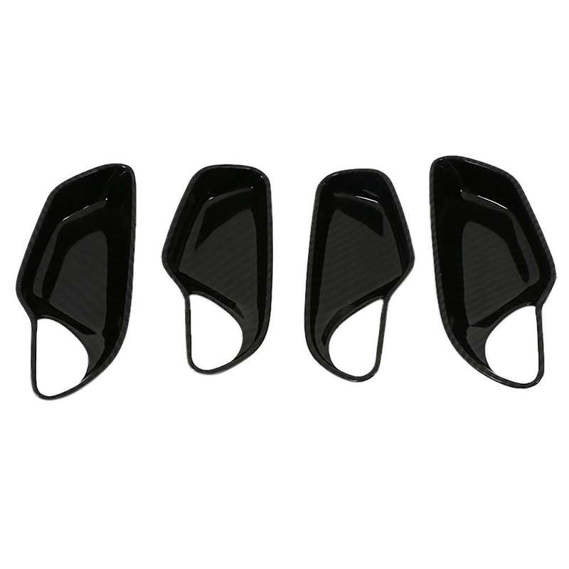 4Pcs Interior Carbon Fiber Car Door Handle Bowl Cover Case Sticker for UX 260H 2019-2021