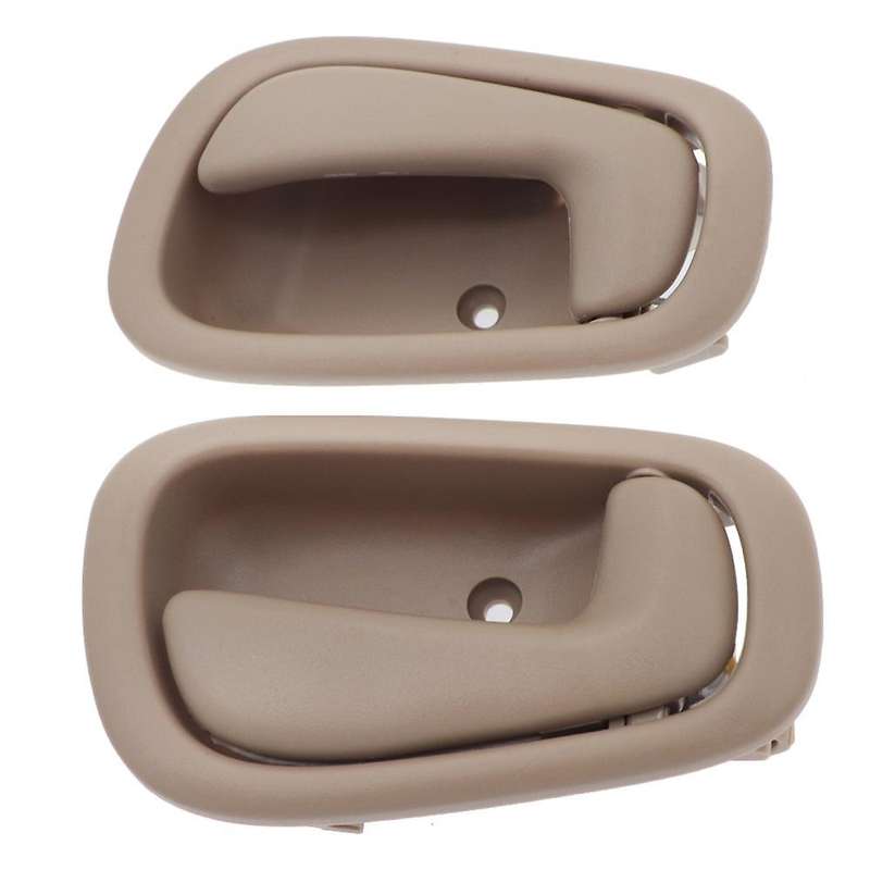 4Pcs Inside Interior Door Handle for 1998-2002 Front Rear Driver & Passenger Side Manaul Lock Beige/