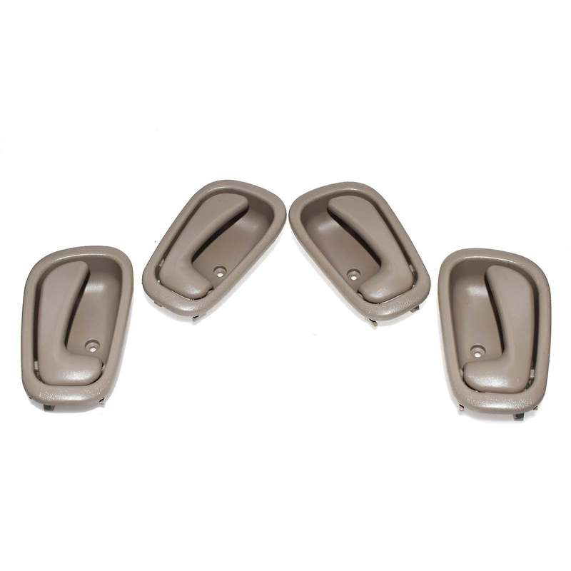4Pcs Inside Interior Door Handle for 1998-2002 Front Rear Driver & Passenger Side Manaul Lock Beige/