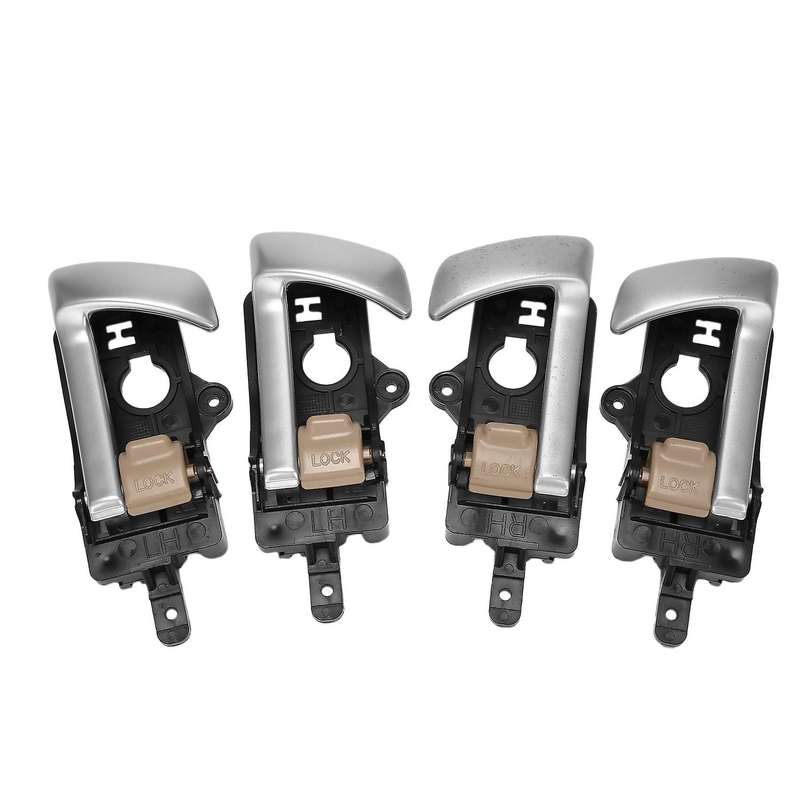 4Pcs Interior Inner Door Handle (4 Doors)for 2007-2012 WITH/ Beige Knob 82610-2B010 82620-2B010