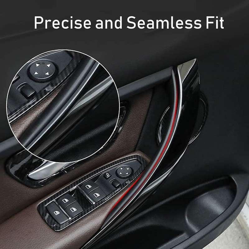 4PCS Interior Door Panel Grab Handle Covers for - 3 4 Series F30 F35 320I 320Li 328I 328Li 335I 335L