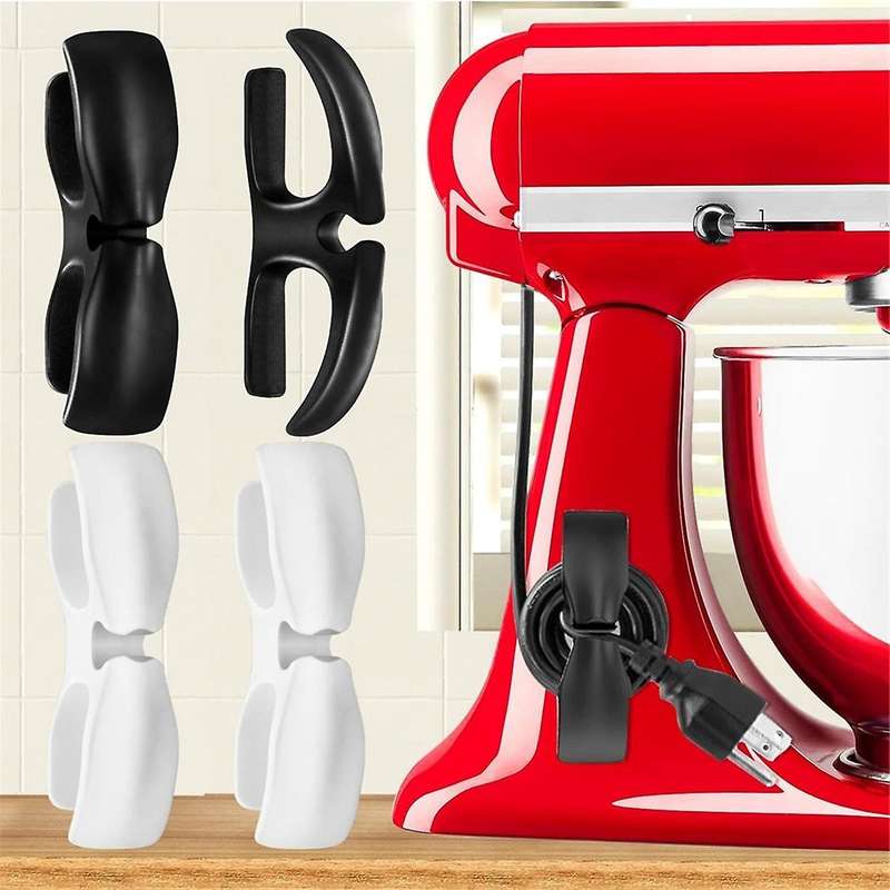 4PCS Kitchen Gadget Appliances Cord Organizer Cable Wire Winder Plug Keeper String Hider for Stand M