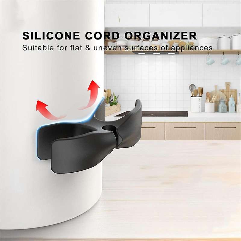 4PCS Kitchen Gadget Appliances Cord Organizer Cable Wire Winder Plug Keeper String Hider for Stand M