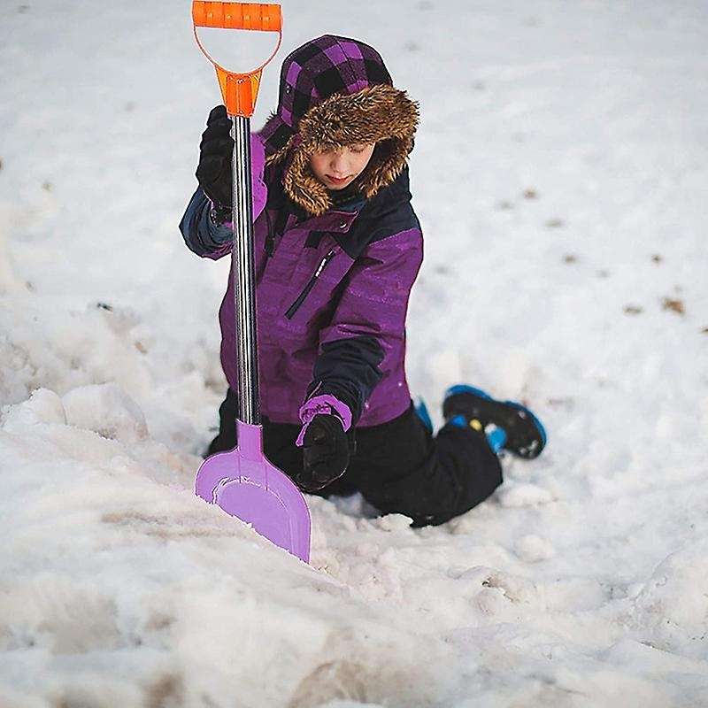 4Pcs Kids Snow Shovel Driveway Car Home Garage - Portable Snow Shovel for Kids Than Metal Snow Shove