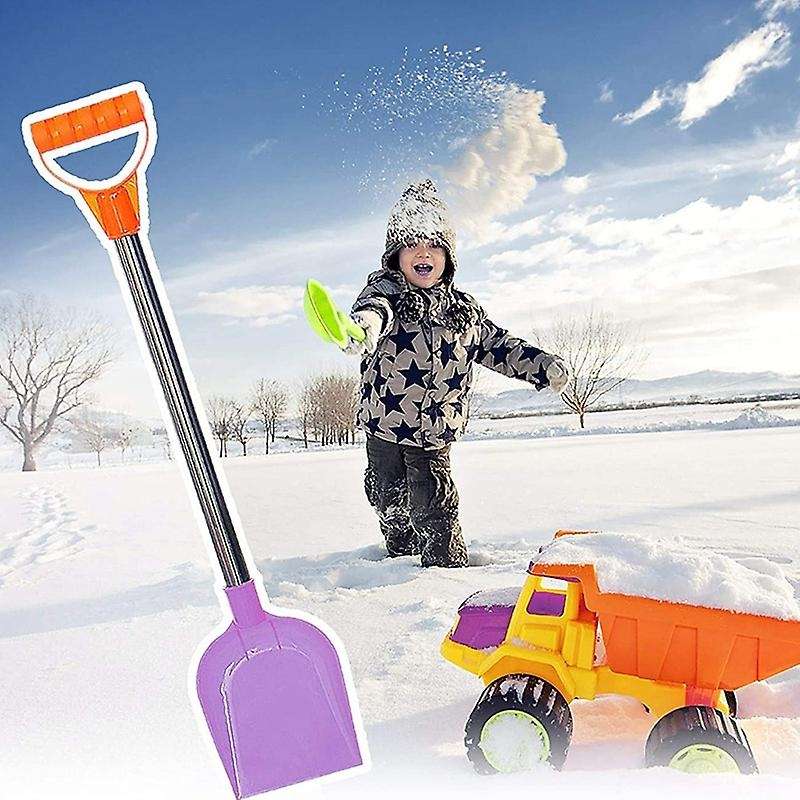 4Pcs Kids Snow Shovel Driveway Car Home Garage - Portable Snow Shovel for Kids Than Metal Snow Shove