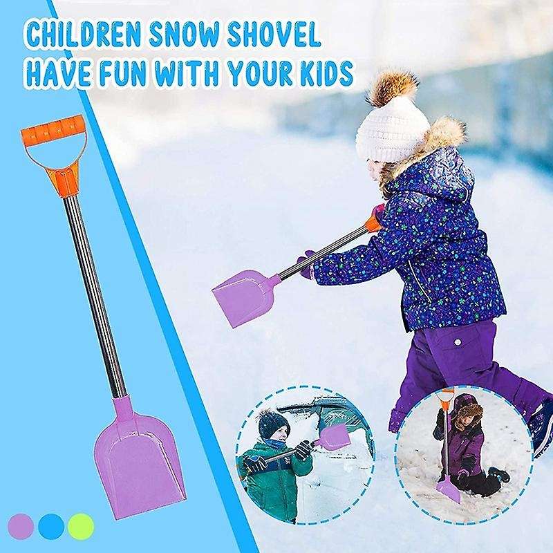 4Pcs Kids Snow Shovel Driveway Car Home Garage - Portable Snow Shovel for Kids Than Metal Snow Shove