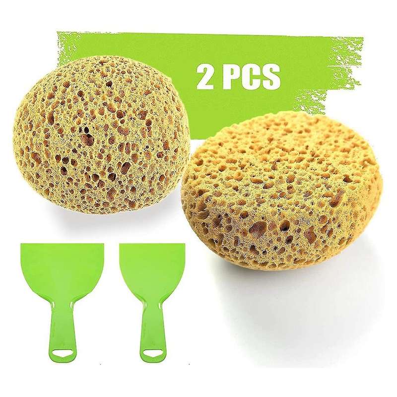4PCS Knockdown Texture Sponge Drywall Texture Sponge Texture Patch Sponge for Texture Repair DIY Pai