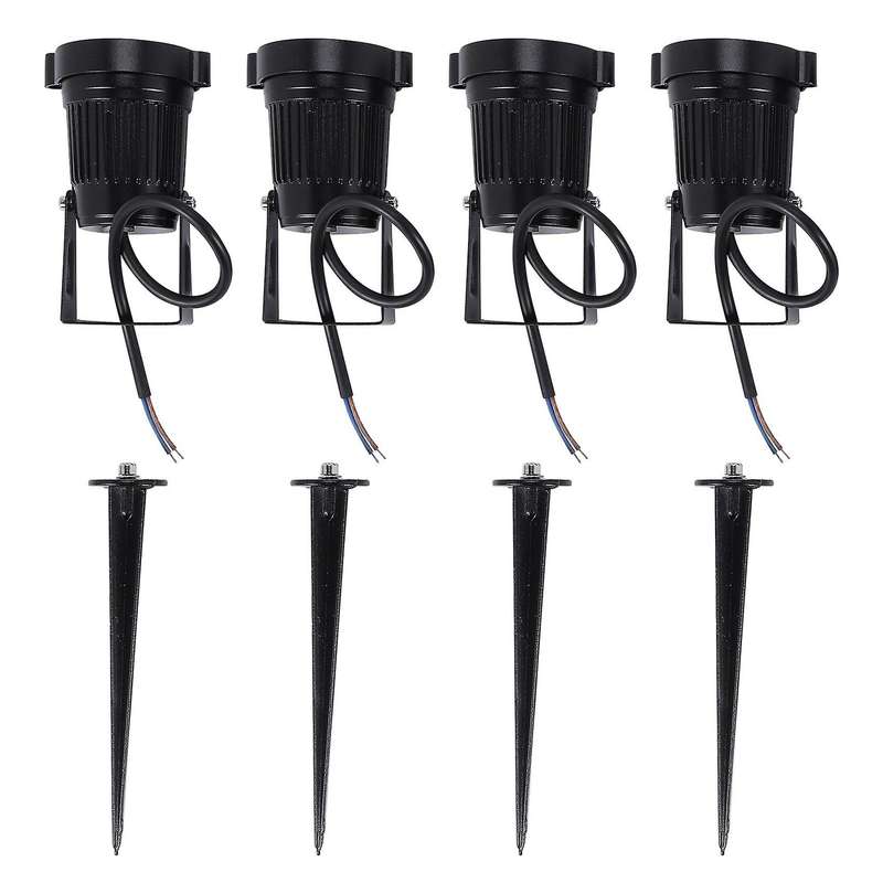 4Pcs Landscape Lights 5W LED Garden Lights 12V Path Lights Outdoor Spotlight COB Super for Garden Pa