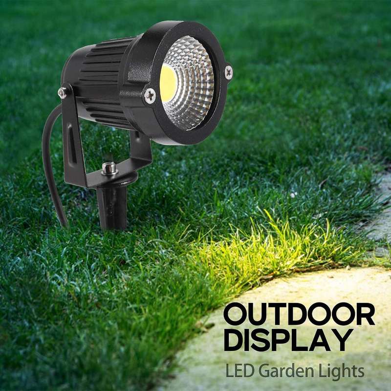 4Pcs Landscape Lights 5W LED Garden Lights 12V Path Lights Outdoor Spotlight COB Super for Garden Pa