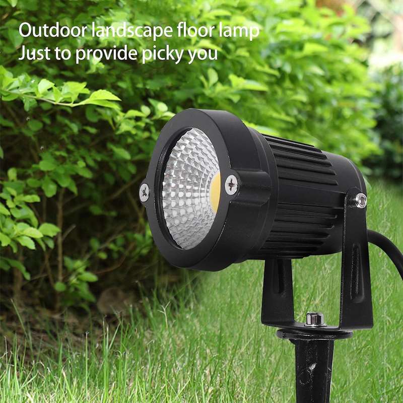 4Pcs Landscape Lights 5W LED Garden Lights 12V Path Lights Outdoor Spotlight COB Super for Garden Pa
