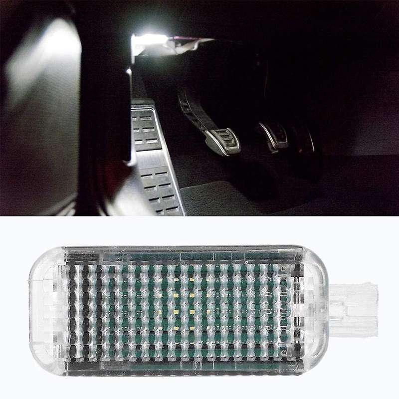 4Pcs LED Footwell Lights Interior Light with Wiring Harness 4E0947415A Fit for  A3 A4 A5 A6 A7 A8 Q3