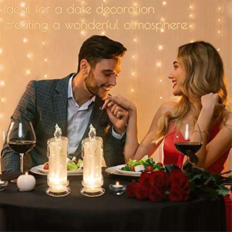 4pcs Led Flameless Candles ,led Clearance Pillar Candles, Battery Included,decoracion for Halloween