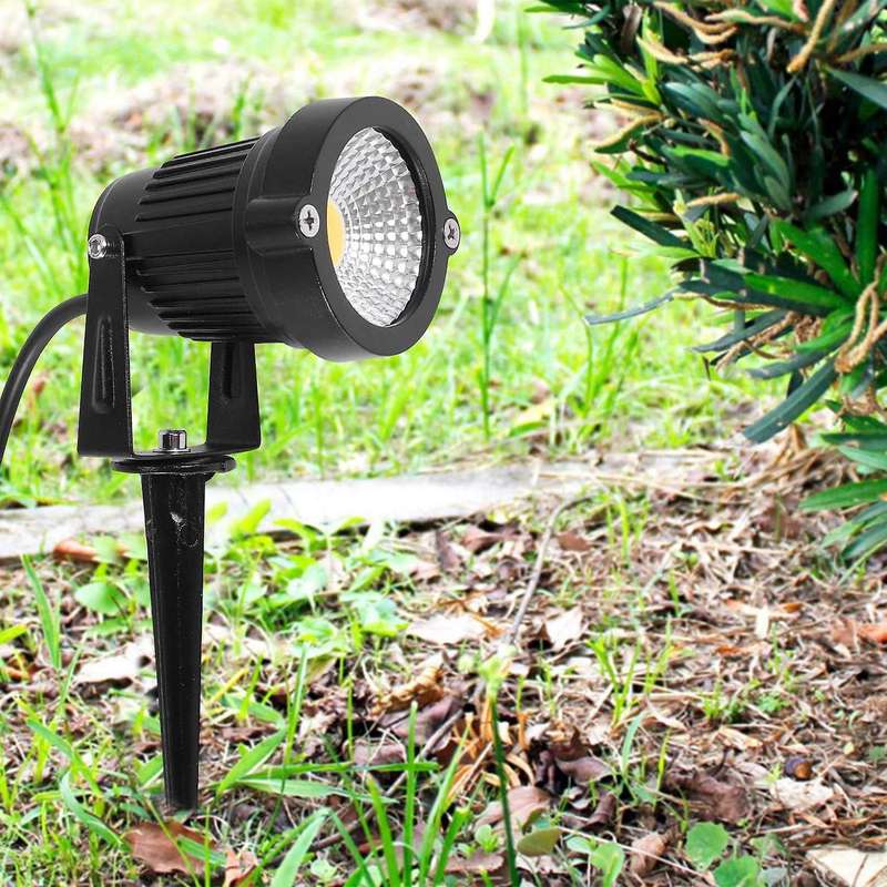 4pcs Landscape Lights 5w Led Garden Lights 12v Path Lights Outdoor Cob Super for Garden Patio Wall