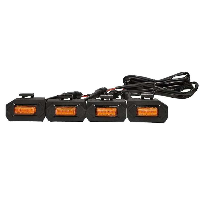 4PCS LED Front Grill Lights for Off Road Sport 2020 2021 External Grille , Light