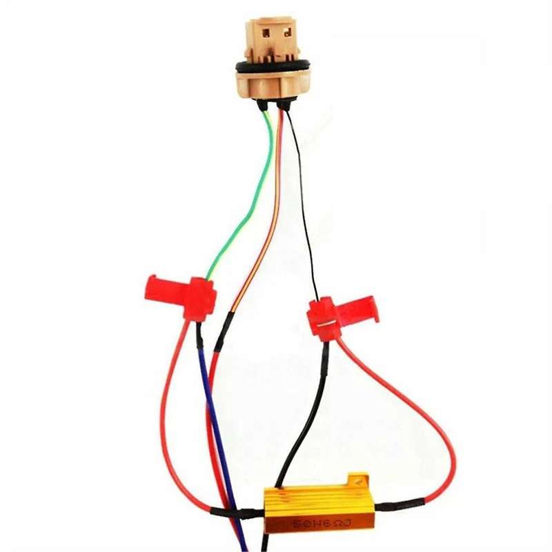 4pcs LED Indicator Ballast Load Resistor Flash Rate Relay Turn Signal Bulbs 50W 6 Ohm Load Resistor
