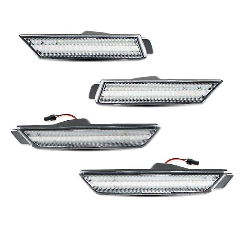 4Pcs LED Side Light Brake Reflector Light 96 SMD LED Indicators for 2010-2015 Trun Signal Lights (Am