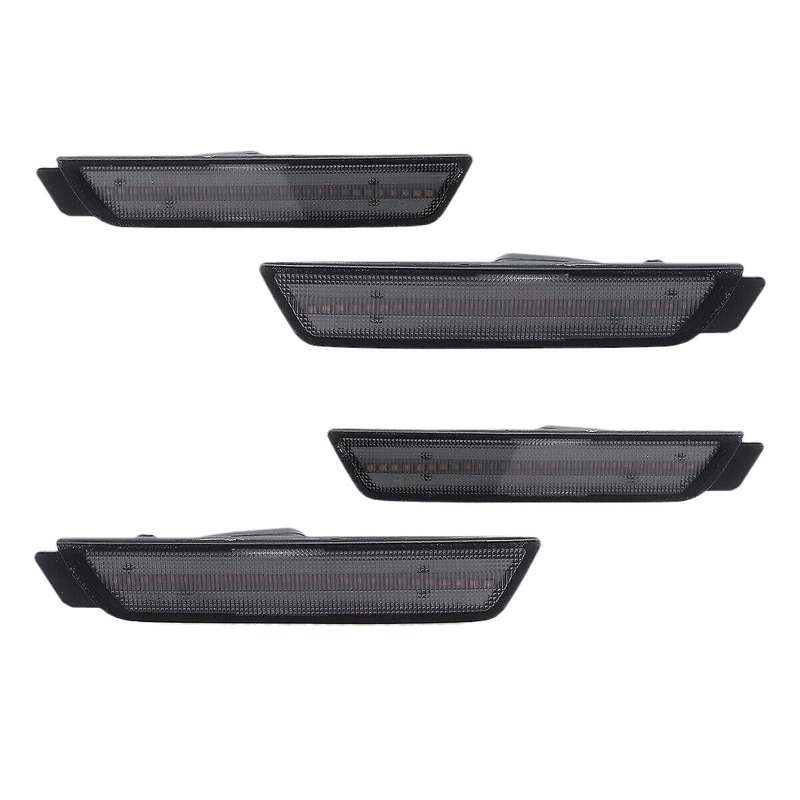 4Pcs LED Side Light Brake Reflector Light 96 SMD LED Indicators for 2010-2015 Turn Signal Light (Amb