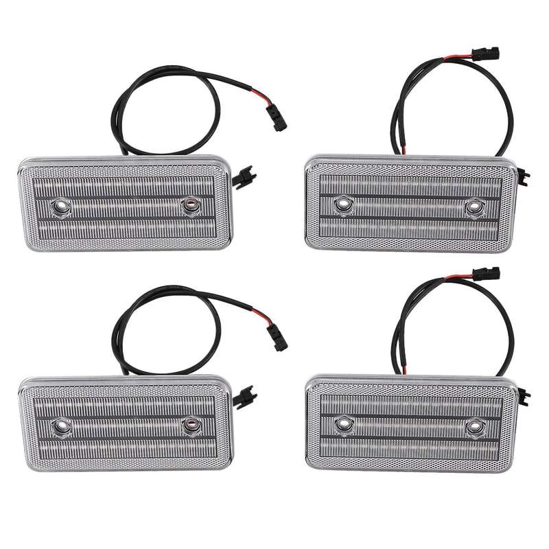 4Pcs LED Side Marker Light Bumper Turn Signal Lamp for W463 G-Class G500 G550 G55 G63 2002-2014 Whit