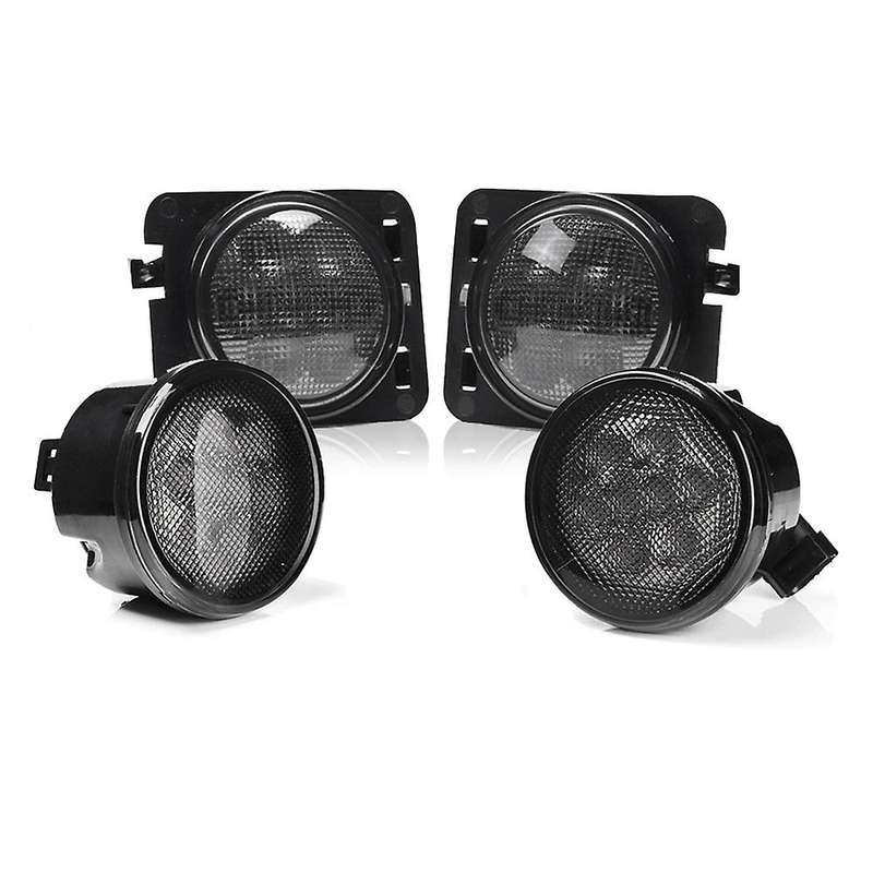 4Pcs LED Turn Signal+ Side Marker Lights for JK 2007-2017