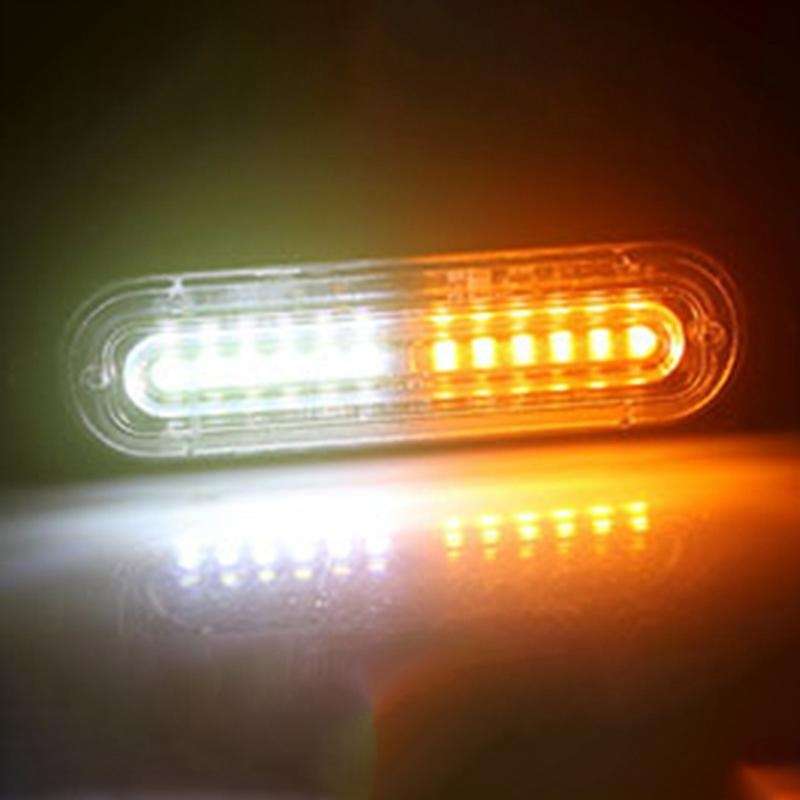 4PCS Light Police Strobe Warning Light , 12 LED Mini Strobe Light Bar Compatible with 12V-24V Vehicl