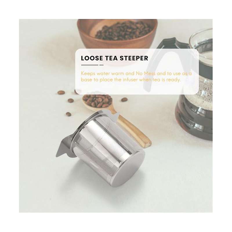 4pcs Loose Leaf Tea ,stainless Steel Tea Basket Tea Strainer Steeper for Hanging On Teapots