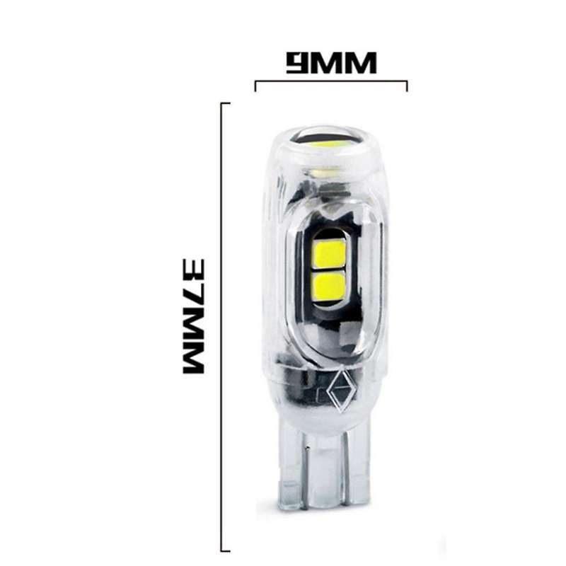 4Pcs Led Steering Light License Plate Light T10 2835 3030 5smd LED Highlight 5W5 Non- Decoding Stro