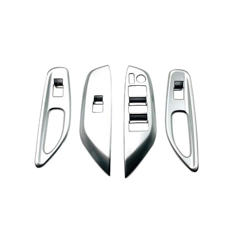 4Pcs LHD Door Window Control Glass Switch Lift Button Cover Trim for Yaris (XP210) 2020 2021