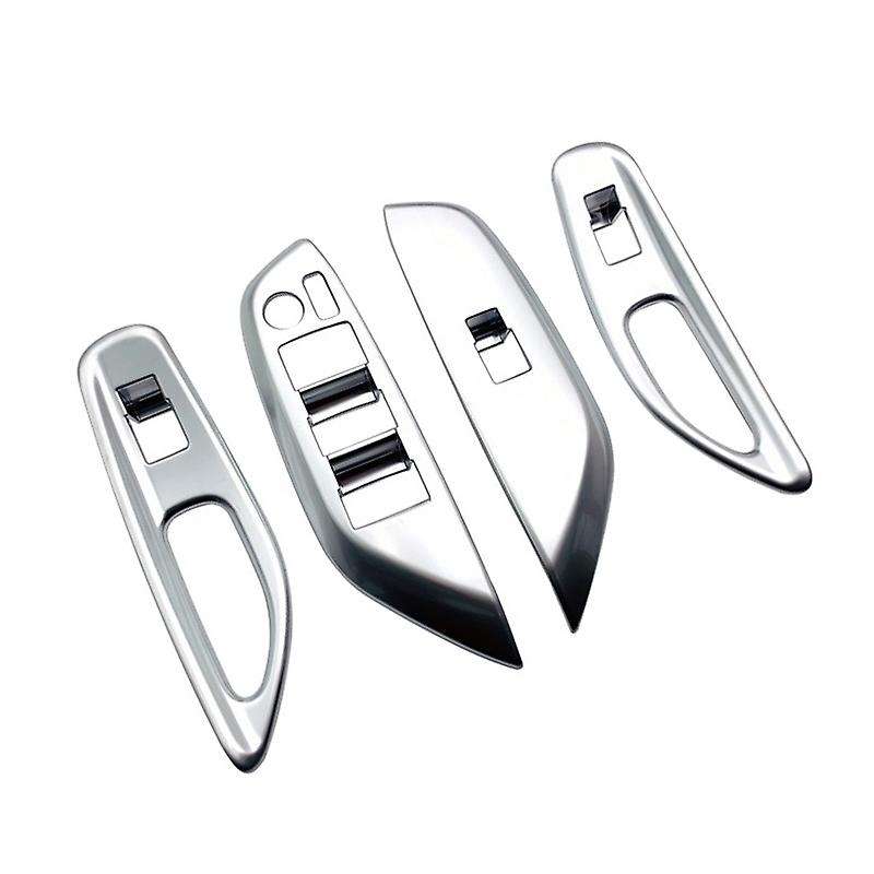 4Pcs LHD Door Window Control Glass Switch Lift Button Cover Trim for Yaris (XP210) 2020 2021