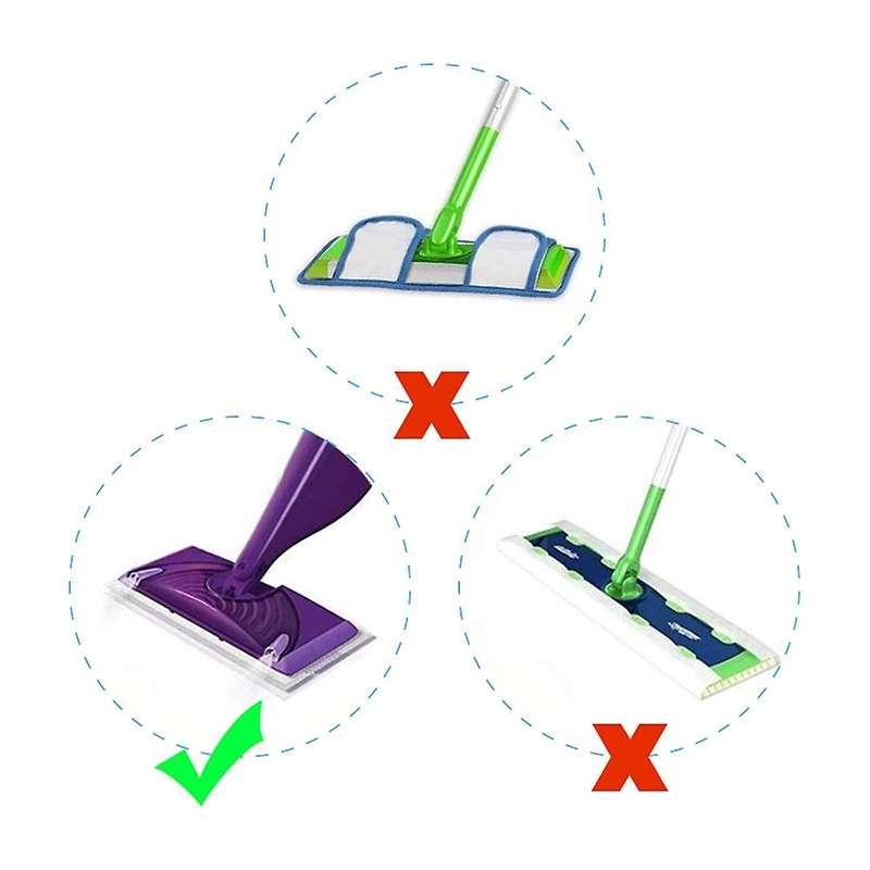 4PCS Microfiber Reusable Mop Pads Compatible for Wetjet Washable Absorbent Mop Refills Pads