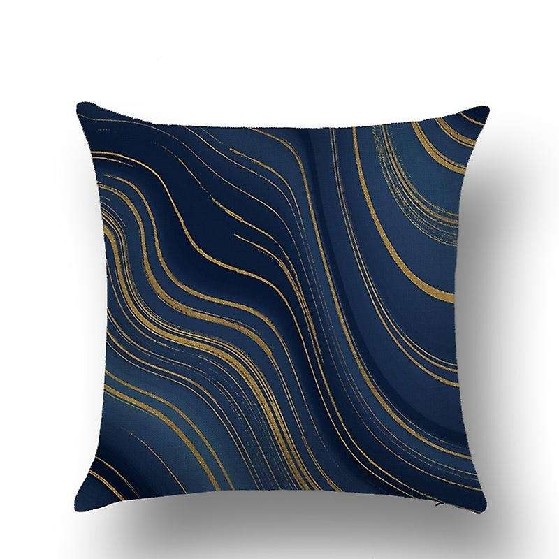 4PCS Marble Pattern Cushion Cover Pillowcase Home Decorative Sofa Square Pillow Cover Bedroom Car D
