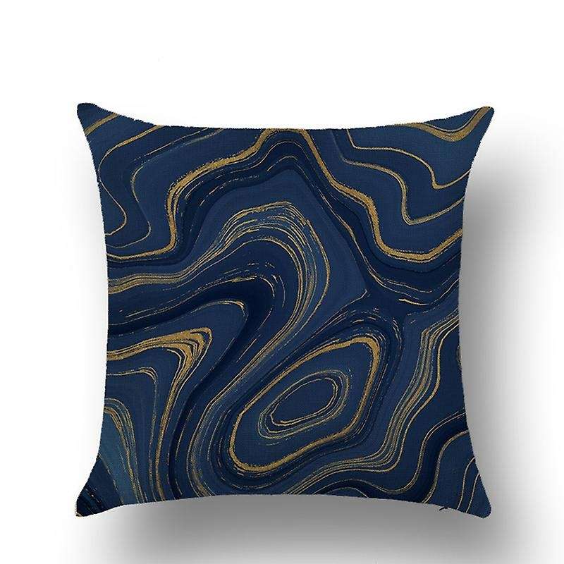 4PCS Marble Pattern Cushion Cover Pillowcase Home Decorative Sofa Square Pillow Cover Bedroom Car D