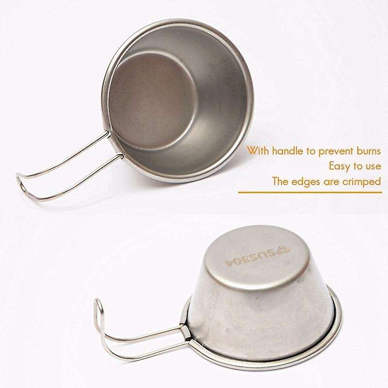4Pcs Mini Wine Glass 50Ml Outdoor Stainless Steel Portable Mini Cup Small Coffee Cup for Picnic Camp