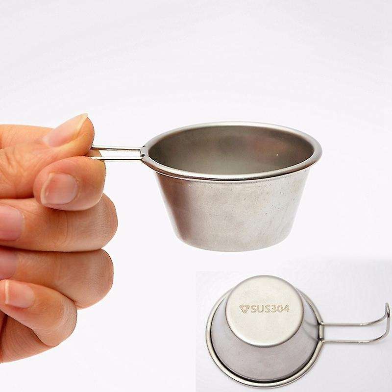 4Pcs Mini Wine Glass 50Ml Outdoor Stainless Steel Portable Mini Cup Small Coffee Cup for Picnic Camp