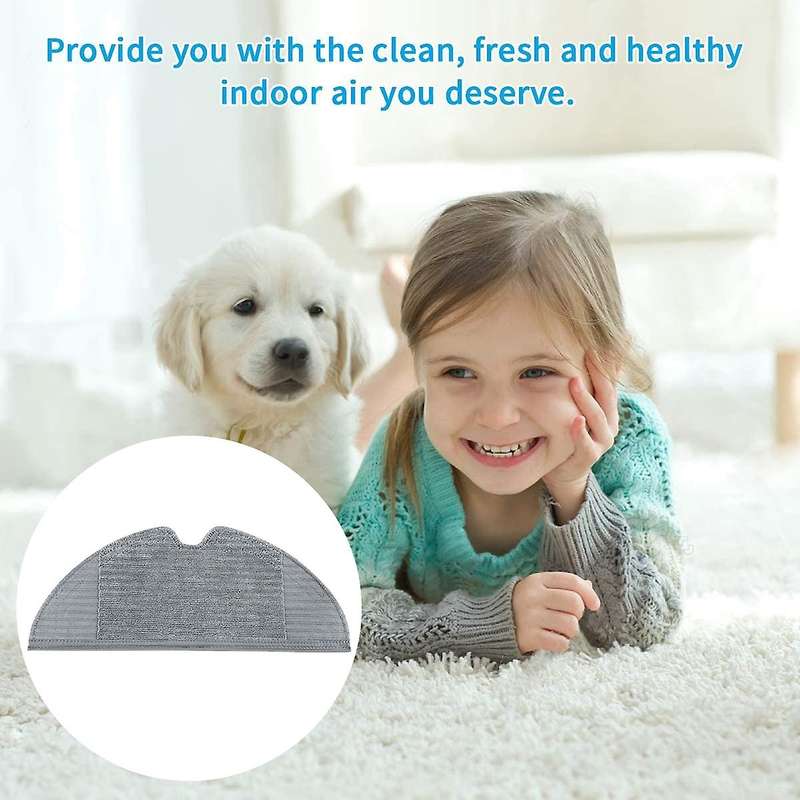 4PCS Mop Cloth Replacement Kits for Mijia 1C / STYTJ01ZHM Robotic Vacuum Cleaner Accessories Mop