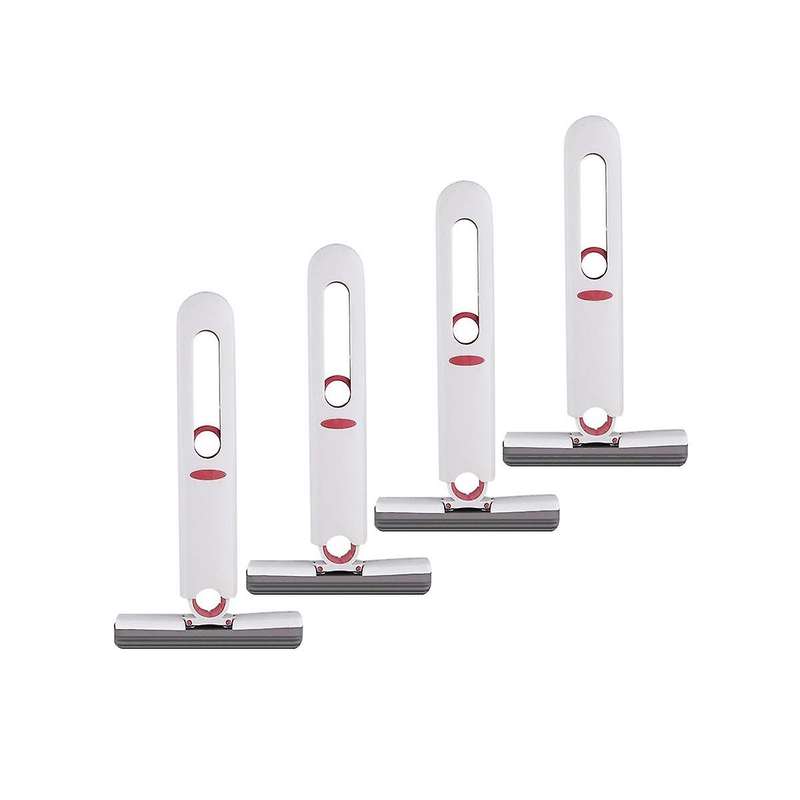 4pcs Mini Squeeze Mop Portable Cleaning Mop Handheld Desk Bathroom Car Window Glass Sponge Cleaner
