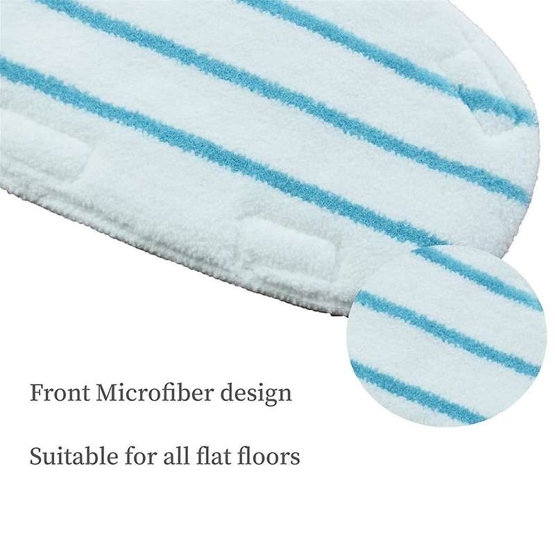 4PCS Mop Pads for ThermaPro 10-In-1 Steam Mop Reusable Microfiber Pads for Wet&Dry Scrubbing