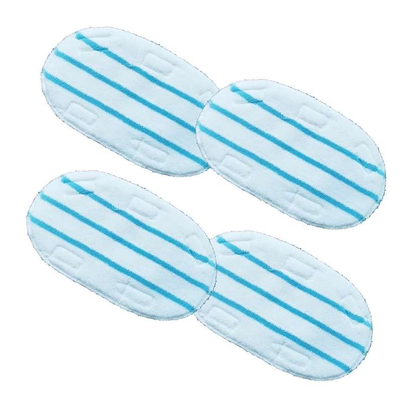 4PCS Mop Pads for ThermaPro 10-In-1 Steam Mop Reusable Microfiber Pads for Wet&Dry Scrubbing