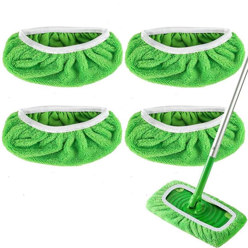 4pcs Mop Pads Refill for Mop-dry Sweeping Cloths&wet Mopping Cloths Washable for Household Cleaning