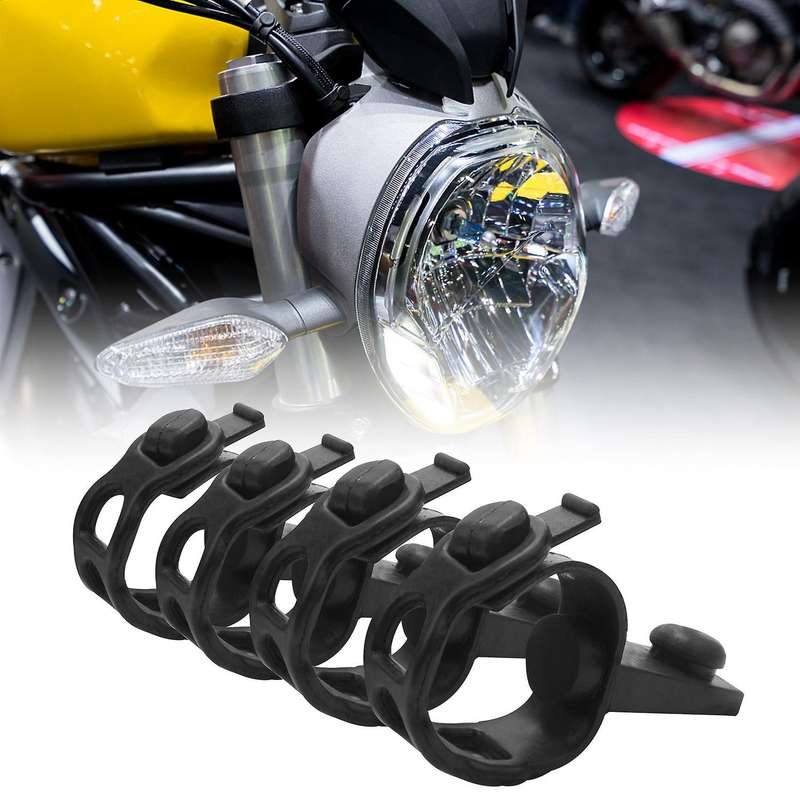 4Pcs Motorcycle Headlight Fixing Bracket Belt Headlight Fairing Rubber Belt for XCW EXCF FC250 2005-
