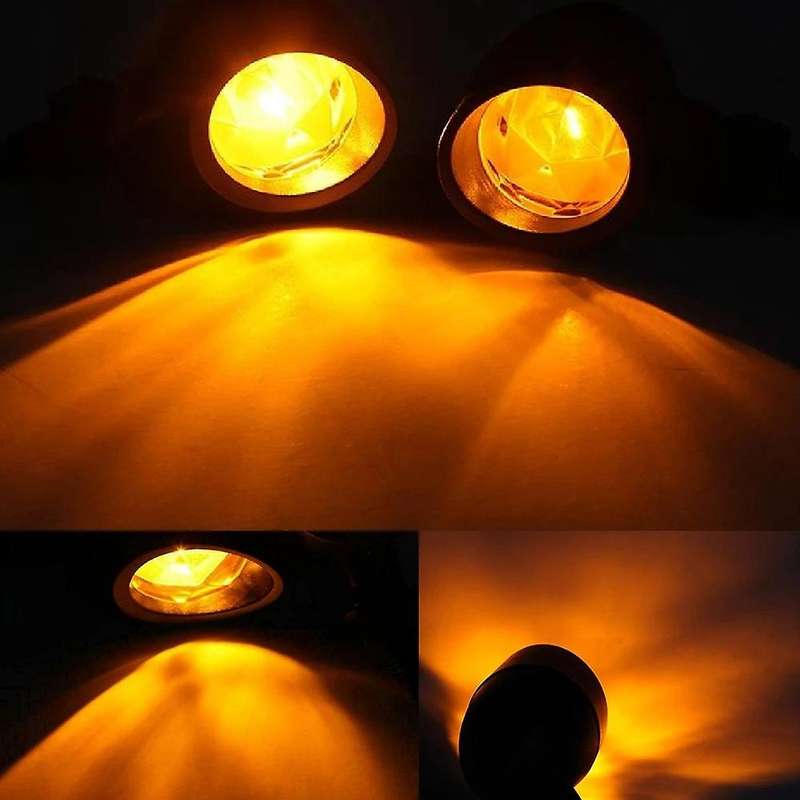 4PCS Motorcycle Retro Turn Signal Motorcycle Amber Turn Signal Indicator for