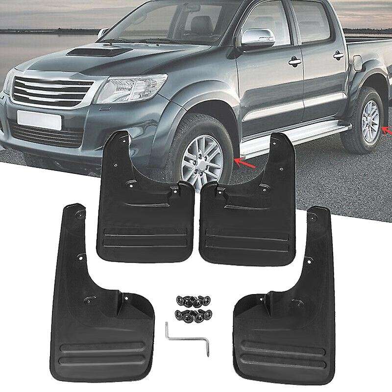4pcs Mud Flaps Mudguards Splash Guards Fender for Toyota Hilux Vigo 2005-2014 76625-0k030