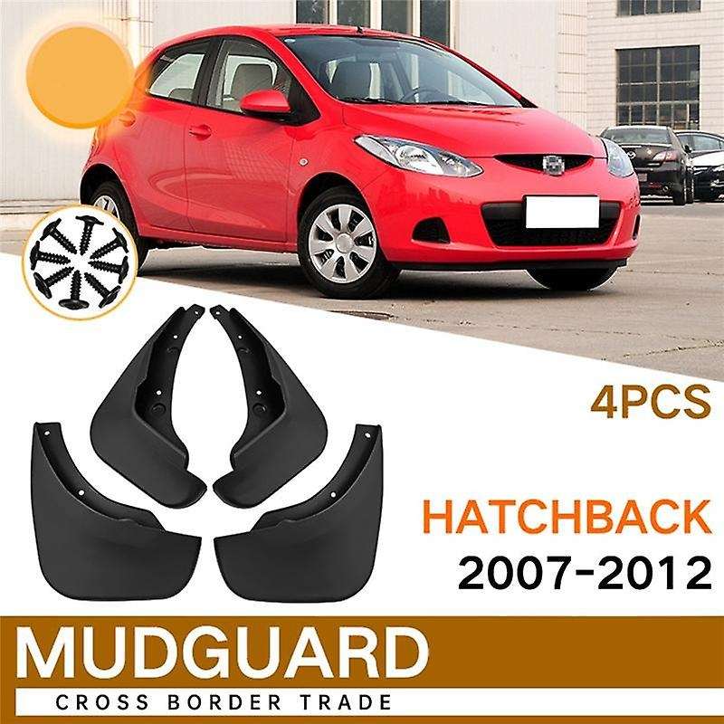 4pcs Mudflap for 2 Hatchback 2007-2012 Fender Mud Flaps Guard Splash Flap Mudguard Accessories